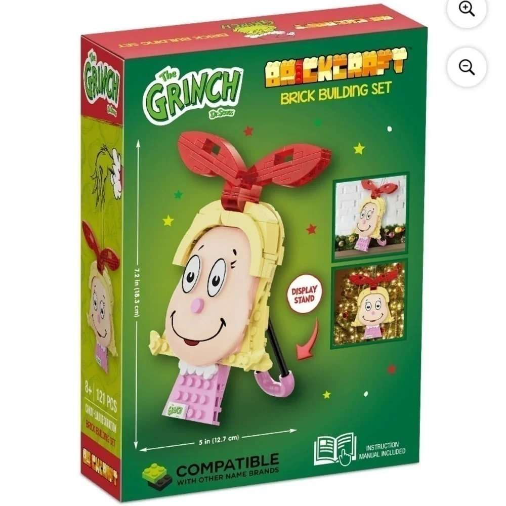 The Grinch Cindy Lou Who Brickcraft Building Block Set NEW Christmas Ornament